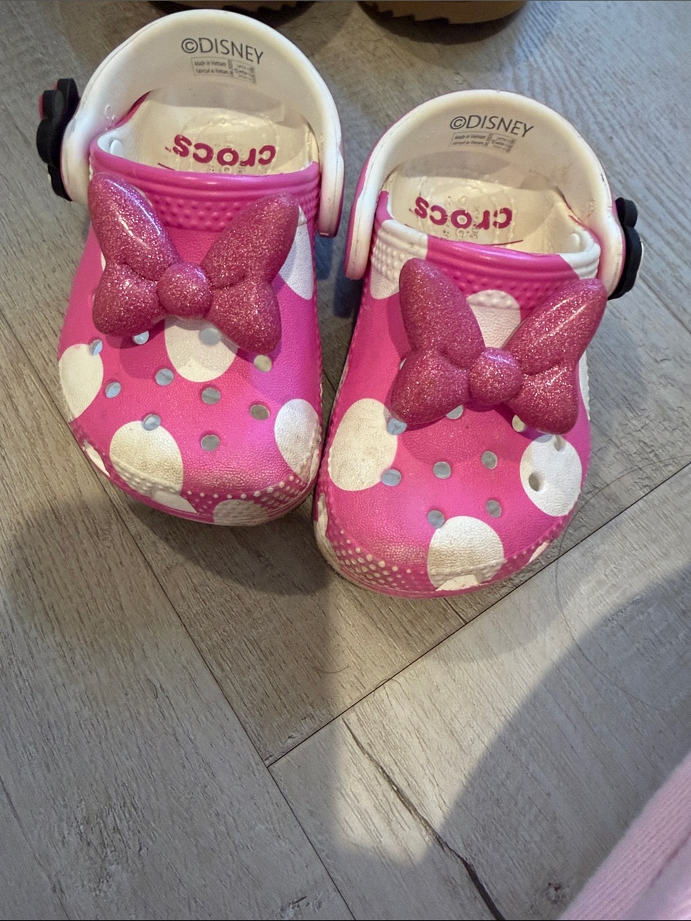 Toddler Disney Minnie Crocs and Uggs